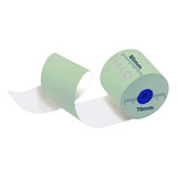 5 Rollos Papel Térmico 80x70 Color Verde Impresora 80mm Color Verde Claro