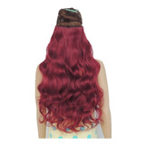 Cortina Extensión Rojo Ondulado Borgoña Cabello Envíos!