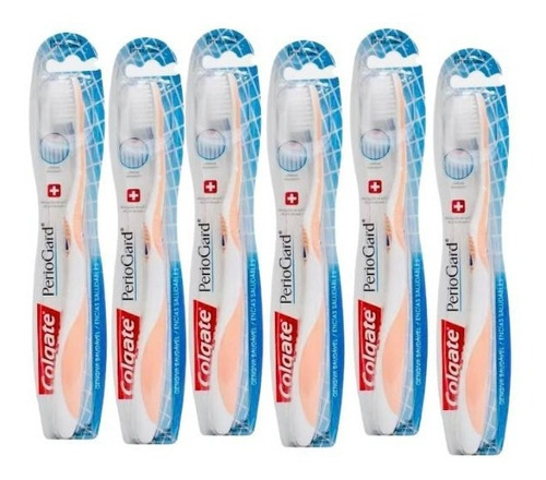 Kit De 6 Cepillos Dentales Extra Suave Colgate Periogard