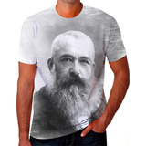 Camisa Camiseta Personalizada Claude Monet Pintor Francês 08