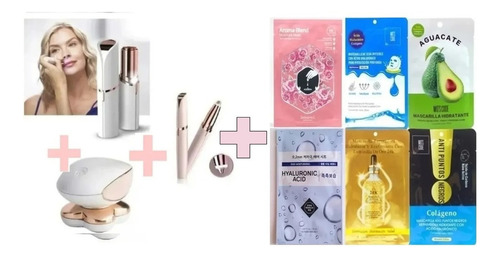 Kit 3 Depiladores Removedor Vello Ceja+cara+piernas+10masc