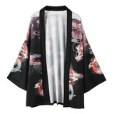 Hombres Mujeres Kimono Abrigo Yukata Dragón Chino