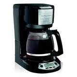 Hamilton Beach 49615 Cafetera Programable,12 Tazas, Negra