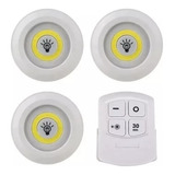 Set Luces Led X3 Control Remoto Inalambricas Juego Bombillos