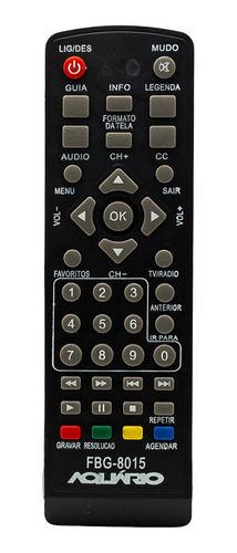 Controle Para Tv Box Aquario Dtv-4000 / Dtv-5000 Fbg-8015