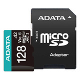 Tarjeta De Memoria Adata Microsd 128 Gb Clase 10 Adaptador