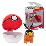 Tepig 5cm Con Pokebola 7cm Pokemon Jazwares