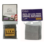 1 Base Lixa + 100 Refil Lixas Unhas Naturais + 100 Alongadas