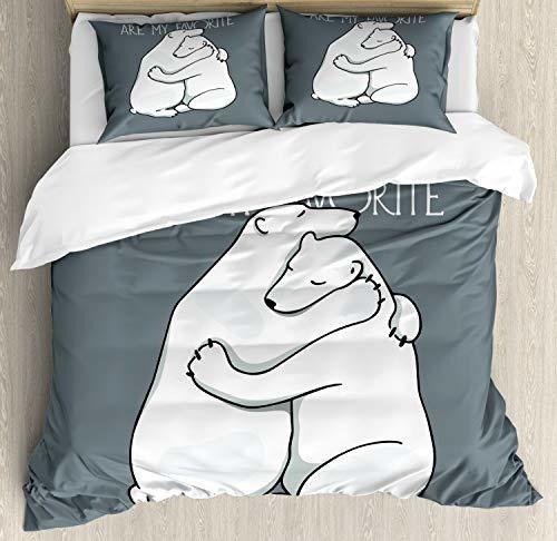 Fundas Para Edredones - Ambesonne Bear Duvet Cover Set, Vale