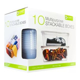 Cajas De Plastico Transparentes Paquete 10 Pzs Organizador