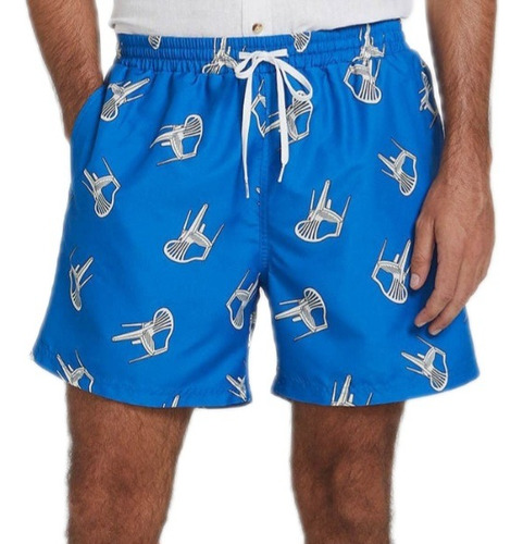 Shorts Bermuda Masculino Hering C/ Elástico Piscina Praia