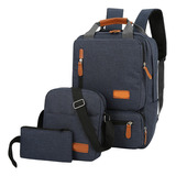 Set.mochilas Hombre Mujer Bolso Portátil Viaje Trabajo Col