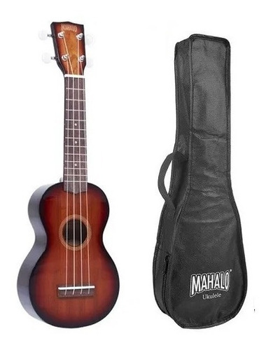 Ukelele Soprano Mahalo Mj13ts Serie Java Con Funda 6p