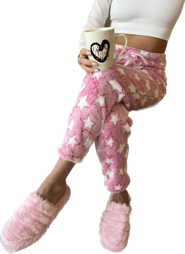 Pantalón Pijama Polar Soft Mujer Invierno