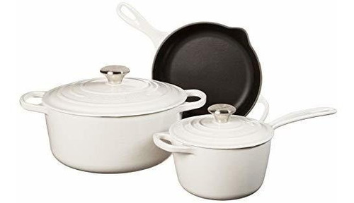 Le Creuset Ms1605-16ss Firma De Hierro Fundido Esmaltado De 