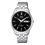 Reloj Q&q Cd02j212y Plateado Hombre