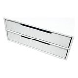 Suporte Para Monitor Mesa Base 2 Gavetas Sulfite Mdf