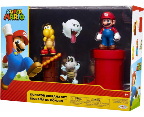 Súper Mario Nintendo Dungeon Set Diorama Figuras 2.5pulgadas
