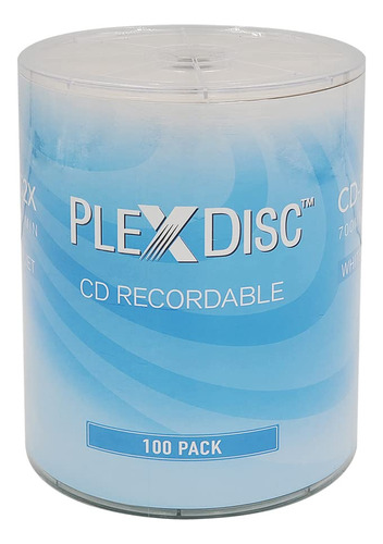 Plexdisc Cd-r 700mb 52x - Hub De Inyeccin De Tinta Blanca Im