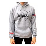 Buzo Logo Nasa - Ee.uu Unisex Frizado Algodon 