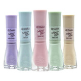 Kit Esmalte Dailus California Ice Cream 5 Cores Tons Pastel