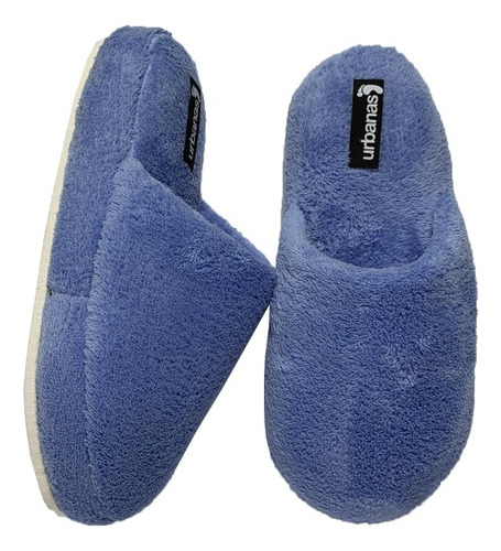 Pantuflones Cerrados/ Soft Azul Urbanas