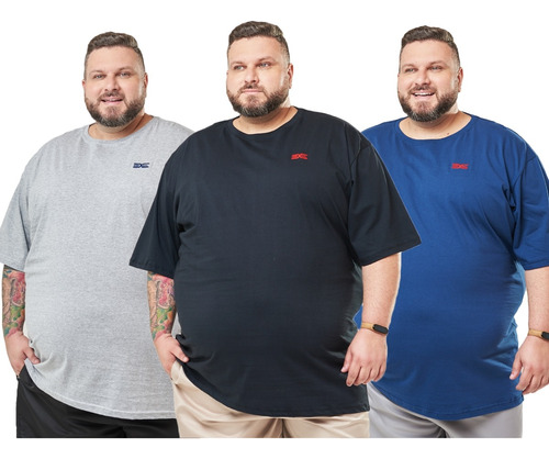 Camisa Plus Size Masculina G1 G2 G3  Tamanho Especial 3 Peça