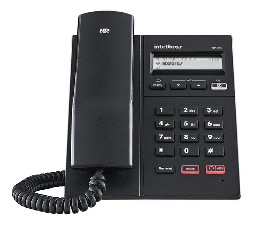 Telefone Ip Voip Intelbras Tip 125i Display Viva-voz