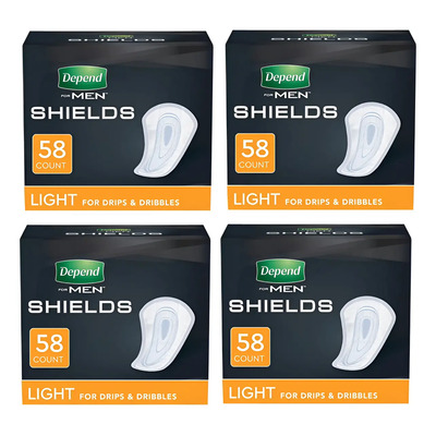 Depend Protectores Incontinencia Men Absorbencia Ligera 4 Pz