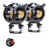 Par Faros Led 80w Hi/lo Doble Color Auto Moto Exploradoras