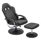 Silla Reclinable De Estilo De Carreras De Monibloom Con Repo