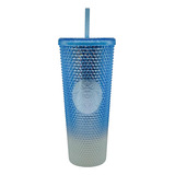 Vaso Starbucks Acrílico Azul Y Plata Ed. Eua 710ml 