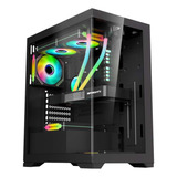 Gabinete Gamer K-mex Aquario Poseidon Cg-11g4 Preto Atx Late