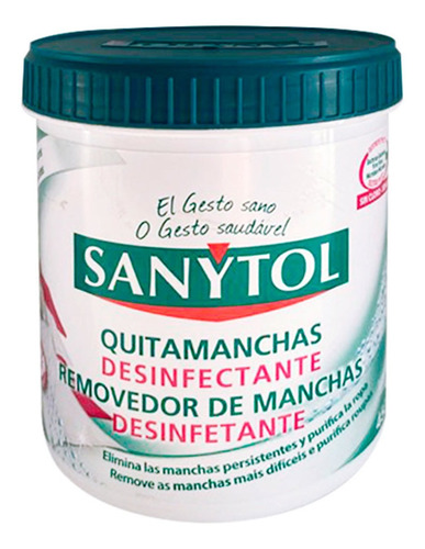 Quitamanchas Desinfectante De Ropa Sanytol 450g En Polvo