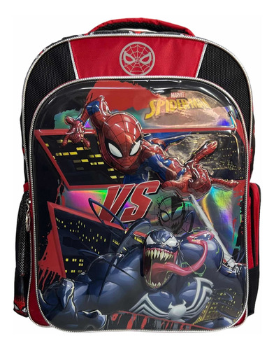 Mochila Primaria 3d Spiderman Hombre Araña Original Ruz 