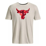 Playera Under Armour Project Rock La Roca Bull Ss Hombre