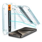 Vidrio Templado Spigen Para iPhone 15 15 Pro Max Ez Fit X 2