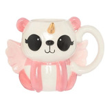 Taza Oso Panda Pandita Con Cuerno Y Alas De Unicornio Kawaii