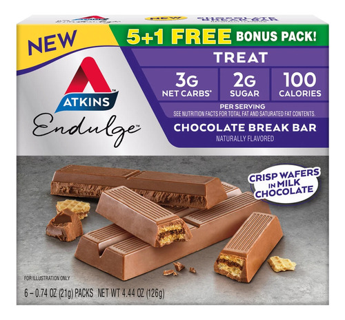 Atkins Chocolate Break Bar 6 Count