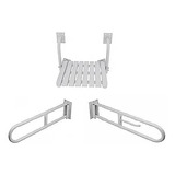 Kit Seguridad Baño Barral Rebatible Asiento Discap. 70 Cm