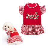 Vestidos Navideños Para Perros Pequeños Y Cachorros, Ropa De