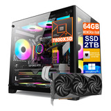 Pc Gamer Cpu Ryzen 7 7800x3d, 2tb, 64gb Ddr5, Rtx 4090 24gb