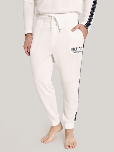 Pijama Pantalón Con Logo Blanco Tommy Hilfiger