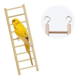 Escalera Percha Aves Agapornis Canario Madera Step 9 Savic