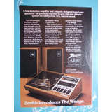 Propaganda Vintage. Zenith Allegro Toca-discos. The Quality