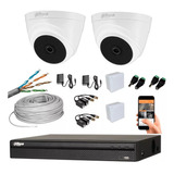 Kit Dahua Dvr 4ch 1080p + 2 Camaras De Seguridad Fullhd Cctv