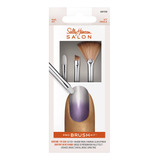 Sally Hansen Nail Salon Pro - Kit De Pinceles Para Manicura