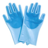 Guantes Esponja De Silicona Color Lila