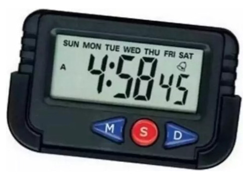 Mini Relógio De Mesa Digital De Mesa Despertador Calendário
