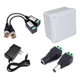 Kit Accesorios Para Cámara Seguridad Cctv Fuente 2amp